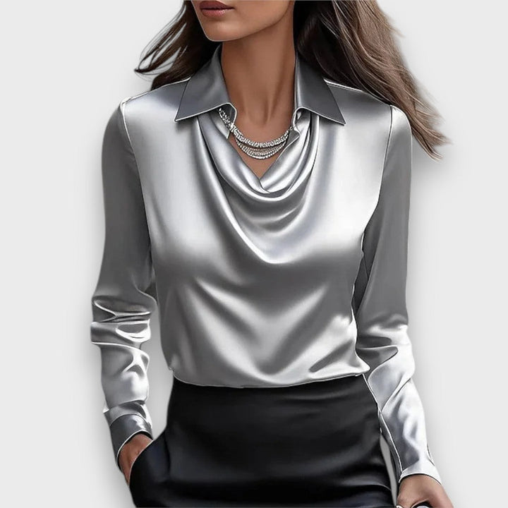 Melvine – Blouse with draping