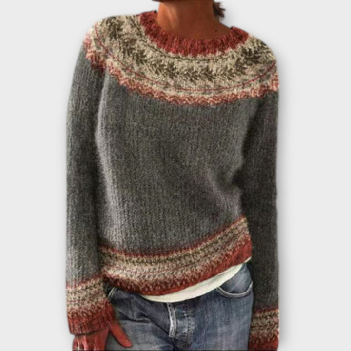 Pelina – Vintage Knit Sweater for Women