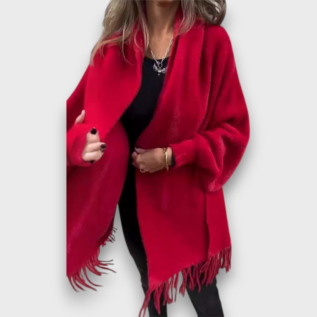 Annelys – Elegant Cardigan with Fringes