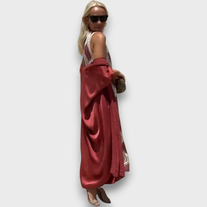 Caliera – Maxi Dress with Cardigan